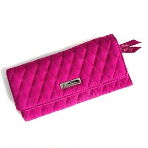 EUC Vera Bradley Pink Trifold Quilted Wallet